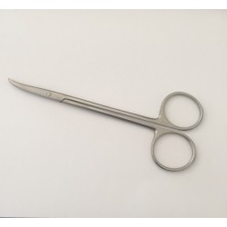 Tijera para sutura angulada